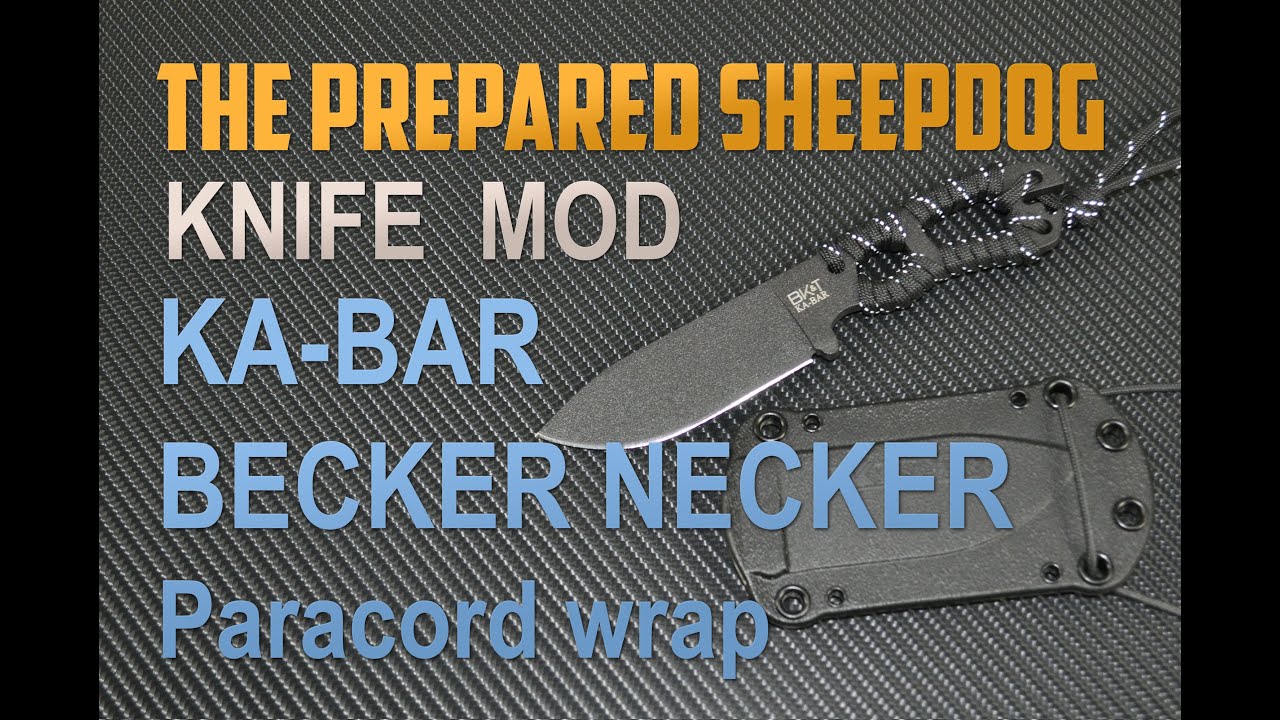 Becker Necker - How To Wrap Handle With Paracord