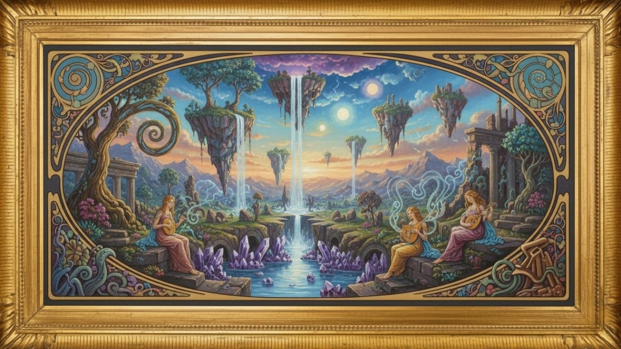 Turn Your TV into a Portal Mystical Floating Islands & Ethereal Music 4K