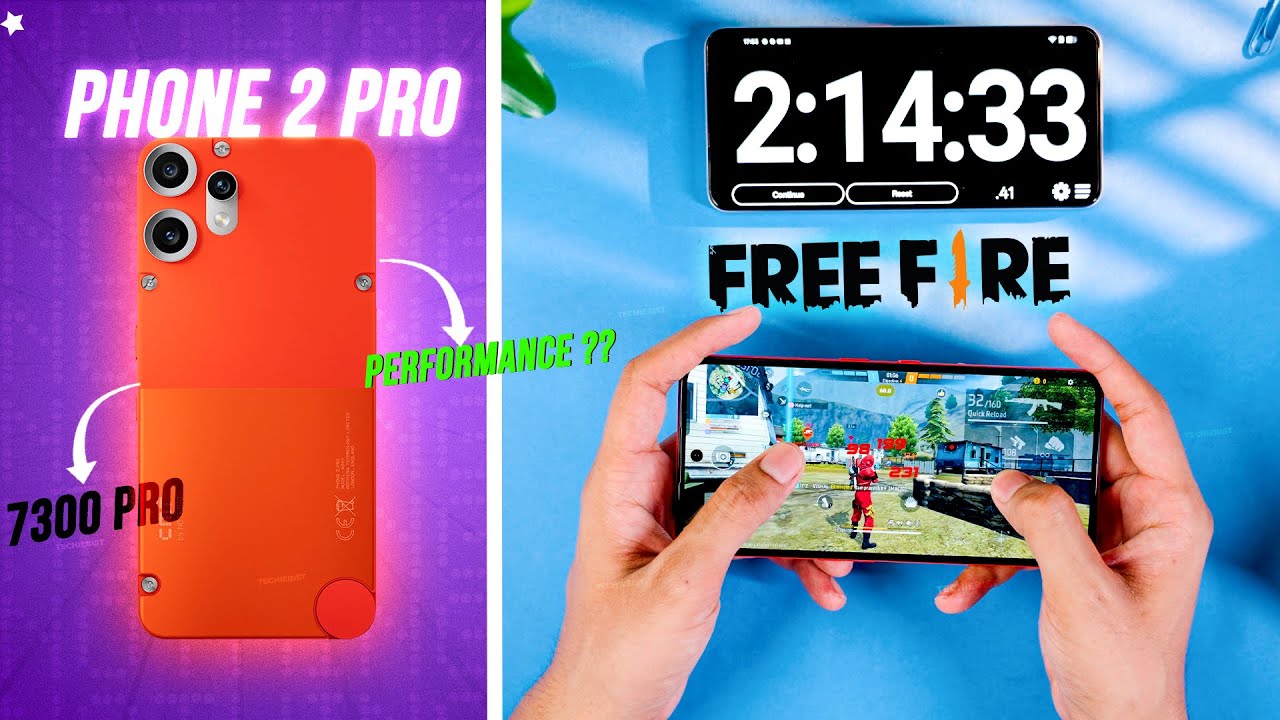 CMF Phone 2 Pro Freefire Gaming Test 🔥 |  Battery Drain & Heating Test ⚡️🤯