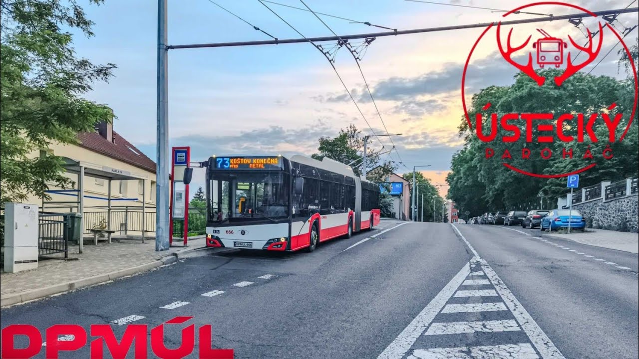Linka 73; Karel IV. - Koštov konečná. CabinCam