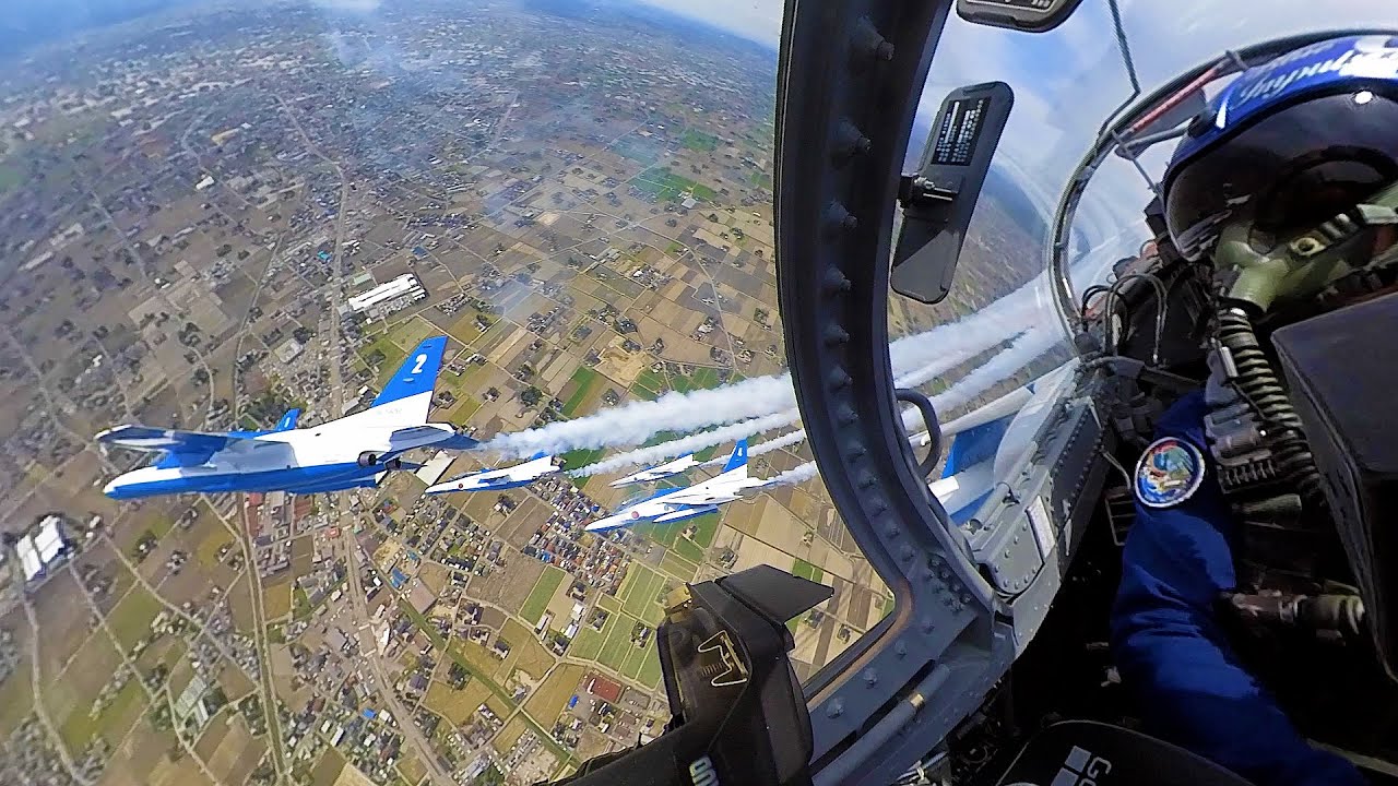 【4K】【360°VR ブルーインパルスコックピット映像】となみチューリップフェア2021 開会式　ブルーインパルス 富山県初飛行【富山テレビ】