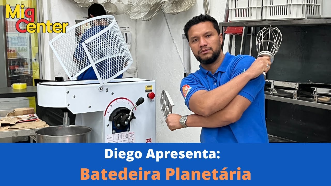 Batedeira Planetária 12L - Cozipan - Diego Apresenta   Mig Center