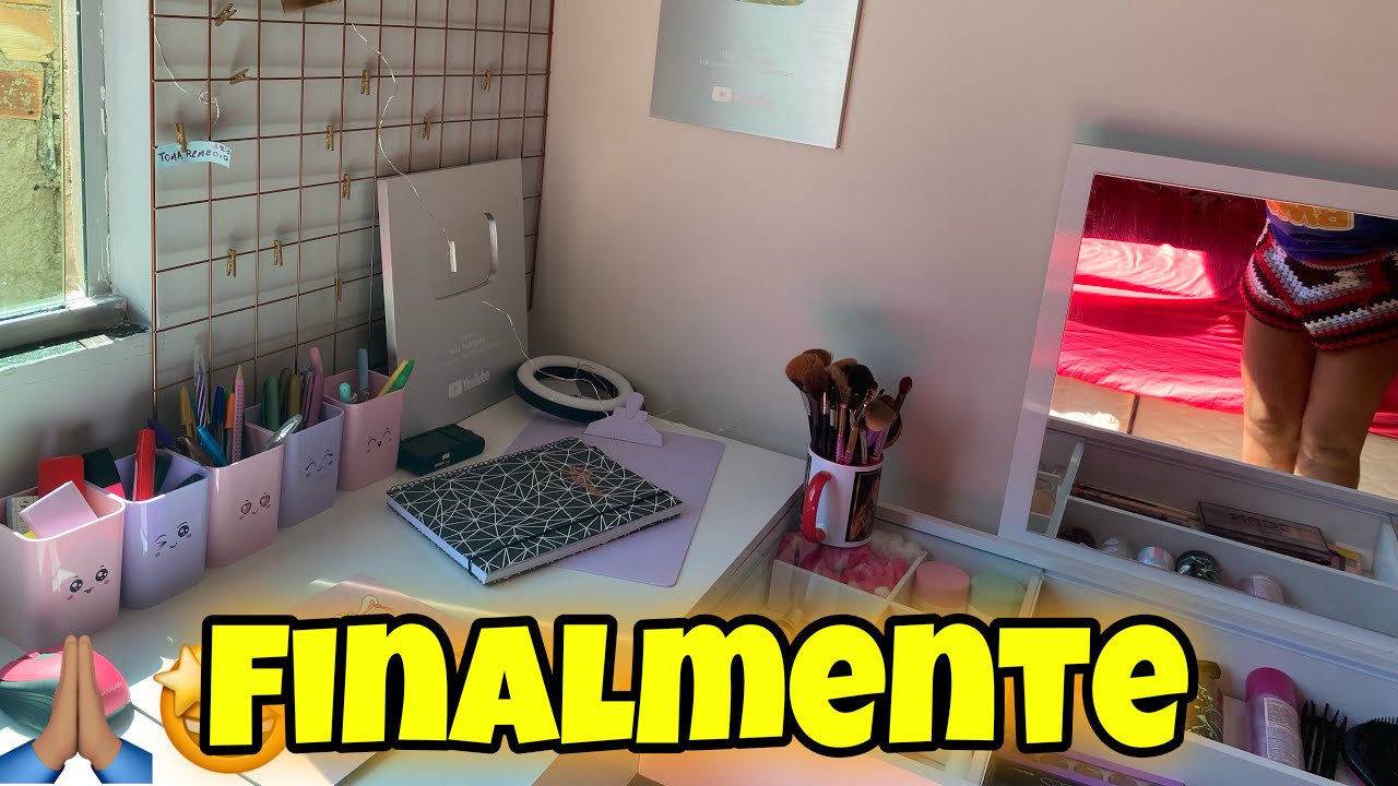 MINHA ESCRIVANINHA CHEGOU 🤩 TOUR E ORGANIZAÇÃO 💖