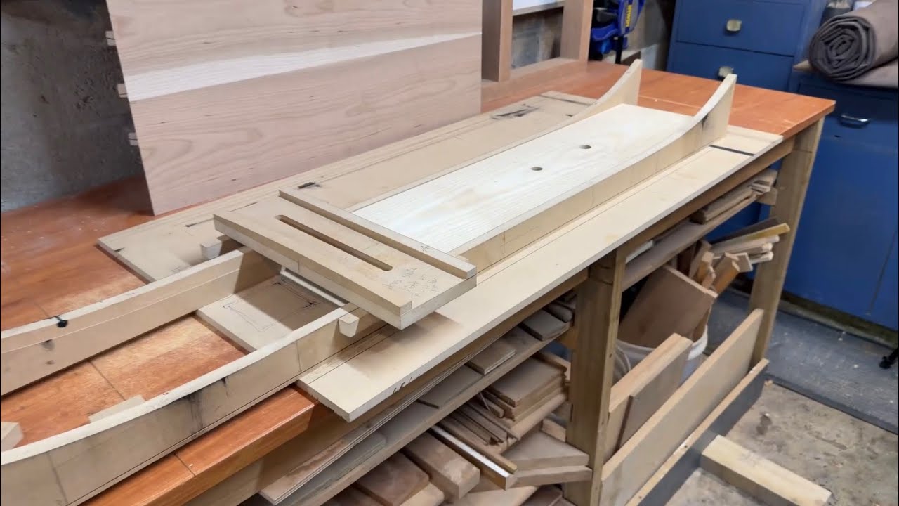 Building a Japanese Whiskey Cabinet from Solid Cherry - Part 15: Shaping the upper shelves