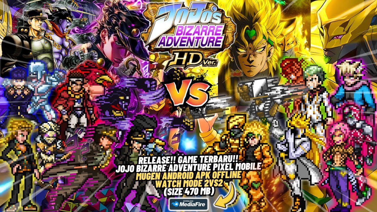 RELEASE‼️JOJO's  Bizarre Adventure Mugen Android OFFLINE 2025 - BEST Jojo Mugen Android💯🔥