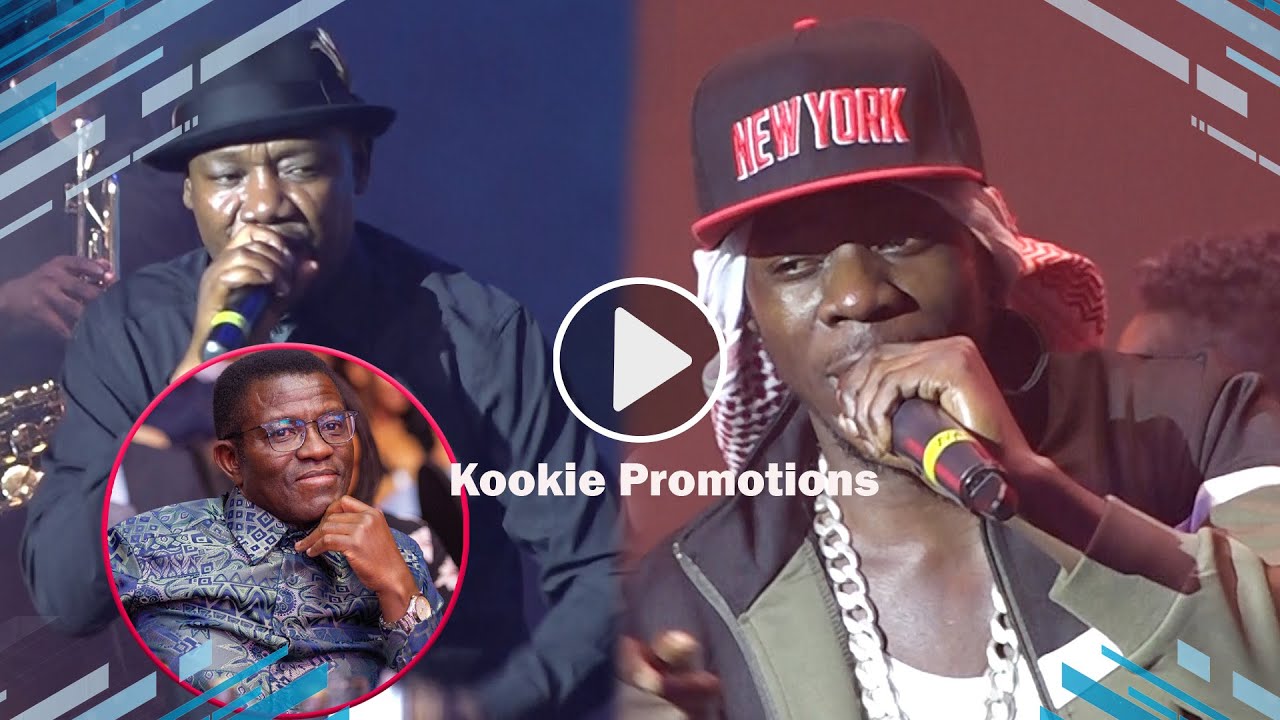 Alien Skin Joins Hajji Haruna Mubiru On Stage. Akutte Katikkiro Charles Peter Mayiga Mungaalo