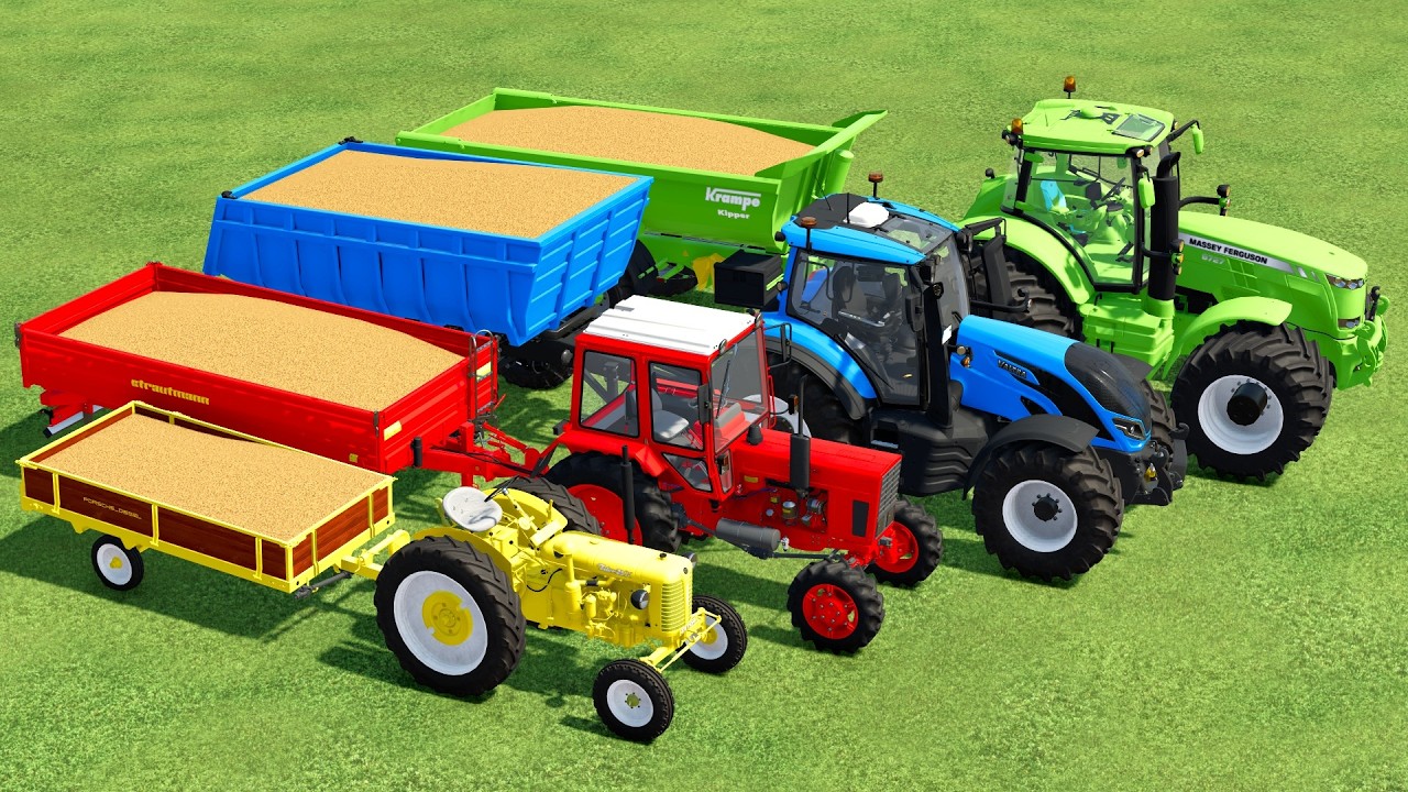 TRACTORS Of COLORS Mini TRACTORS GIANT TRACTORS Wheat Loading Farming Simulator 22#