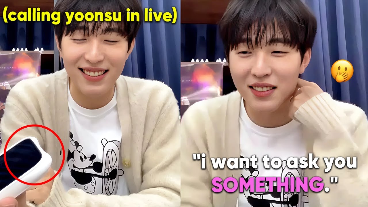 Hoeun called Yoonsu to ask him this QUESTION during his live