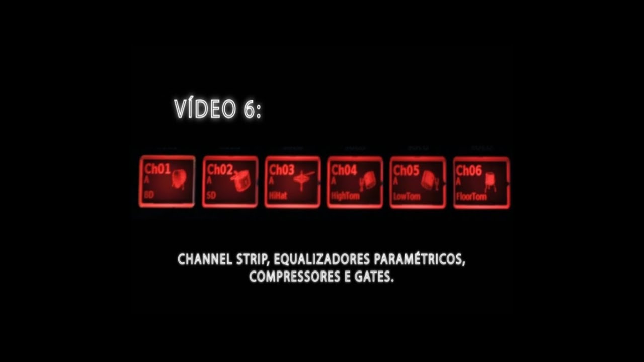 Behringer X32 - Channel Strip, equalizadores paramétricos, compressores e gates