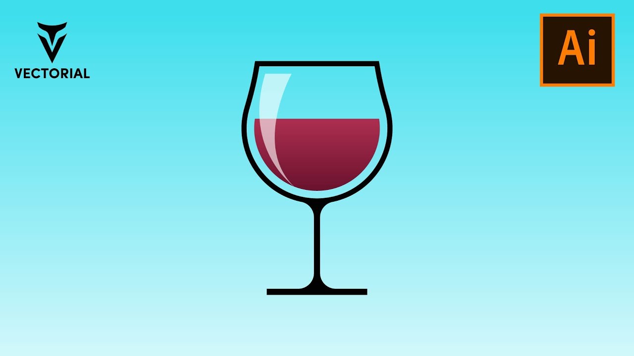 How to make a Wine Glass in Adobe Illustrator