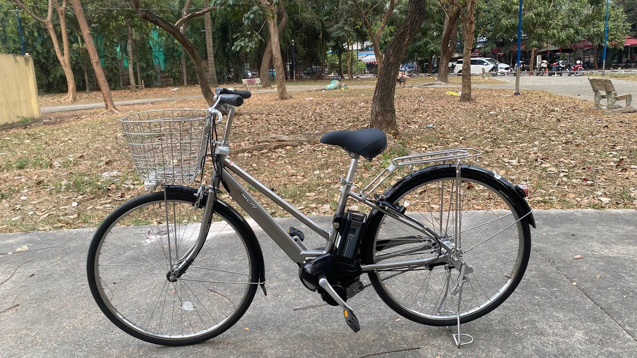 Số 80 : Xe đạp trợ lực Nam Yamaha Pas City 5 số đời cao xe Khá