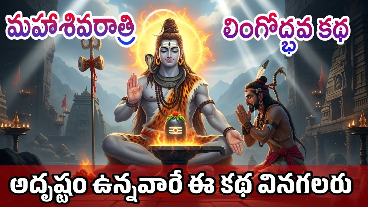 “Mahashivaratri Lingodbhava Mahima | నిజమైన భక్తుడికి Shiva ప్రత్యక్షమైన కథ” @Rojavlogs9 