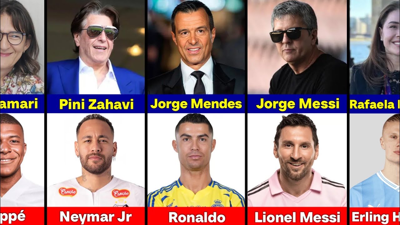 Famous Football Players and Their Agent.
