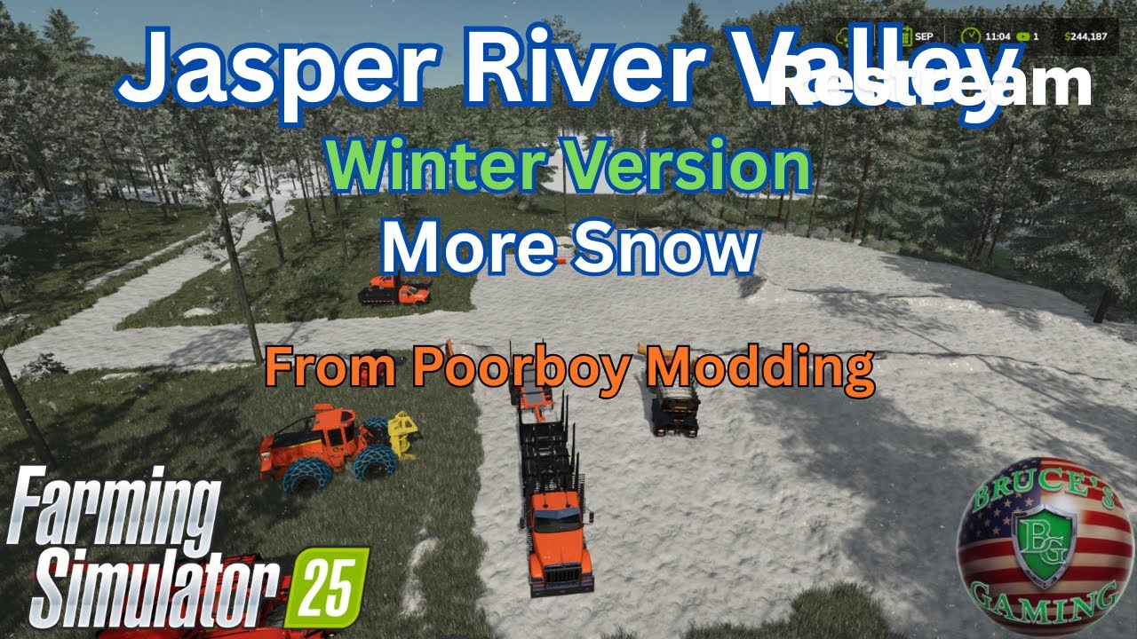 FS25|Jasper River Valley More SNOW Removal #poorboymodding