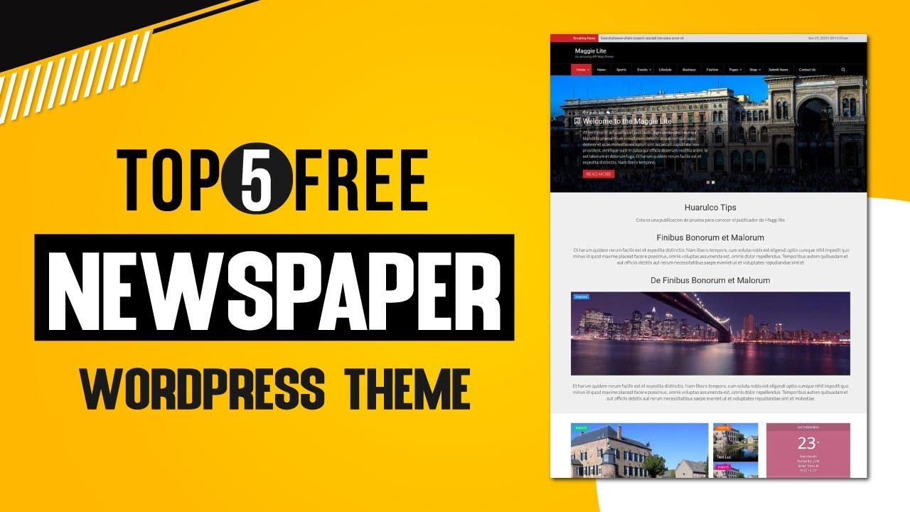 Top 5 Free Newspaper Wordpress Theme | Free Newsportal theme | Free Themes | NDevs