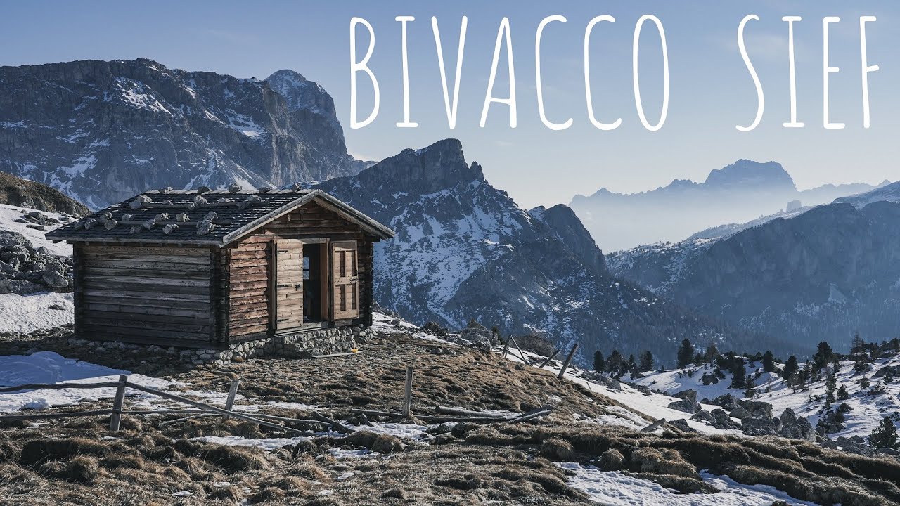 Notte al bivacco SIEF - Invernale | Col di Lana - Dolomiti 4K