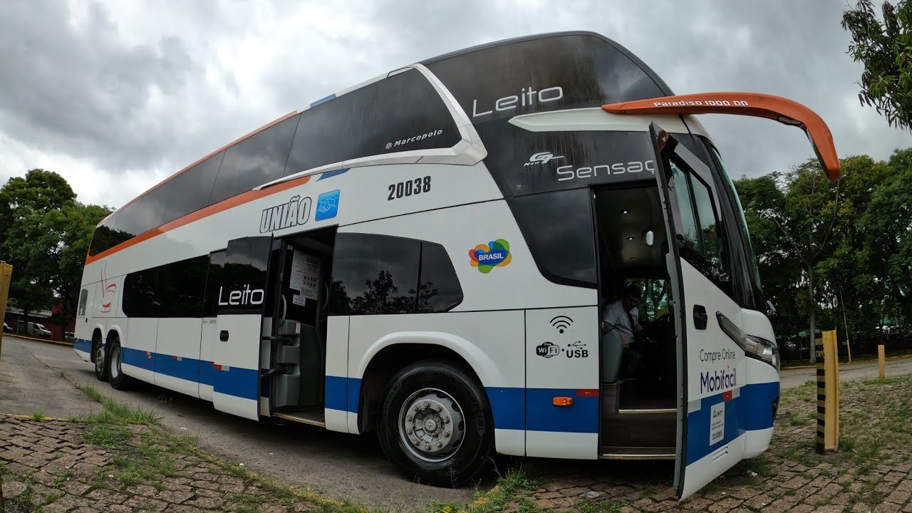 UMA NAVE COM SERVIÇO LEITO - CONHEÇA O SENSAÇÃO DA EXPRESSO UNIÃO - NEW G7 1800 DD #marcopolo