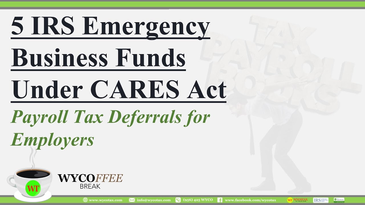 Payroll Tax Deferrals for Employers