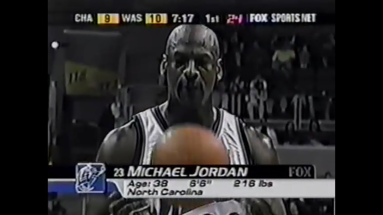 Charlotte Hornets @ Washington Wizards - Dec. 29, 2001 - M-Jeff 51 points, Bryce Drew 2 points