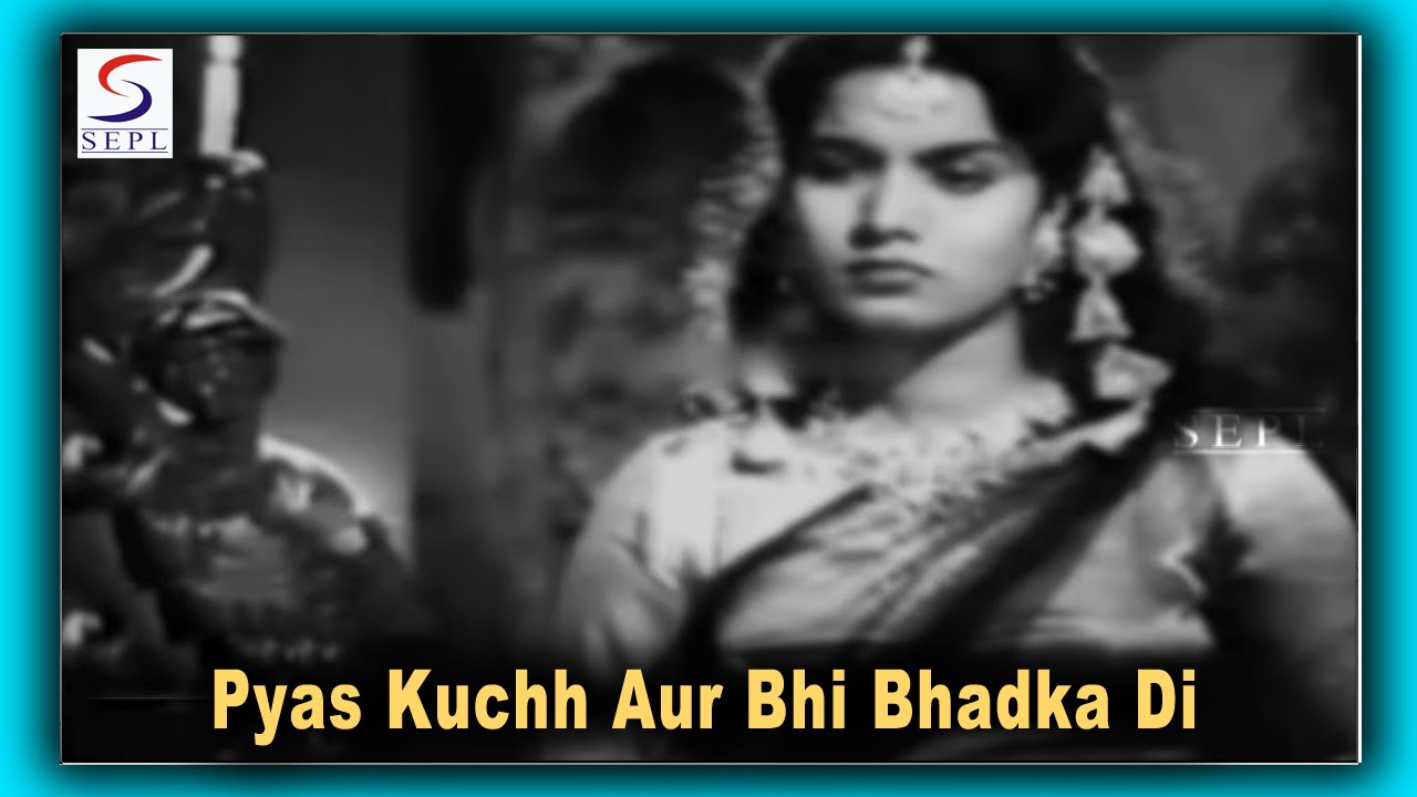 Pyas Kuchh Aur Bhi Bhadka Di Duet | Talat Mahmood, Asha Bhosle | Lala Rookh @ Talat Mahmood, Shyama