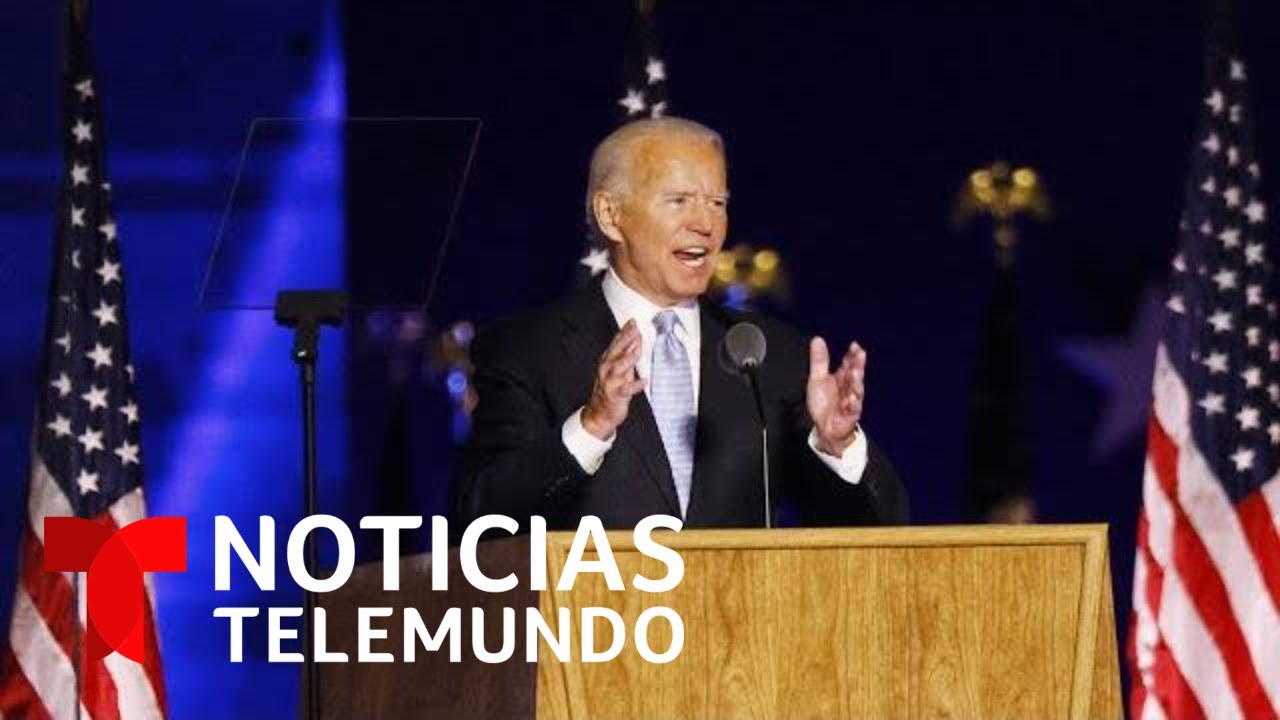 El primer discurso de Joe Biden como presidente electo de EE.UU. | Noticias Telemundo