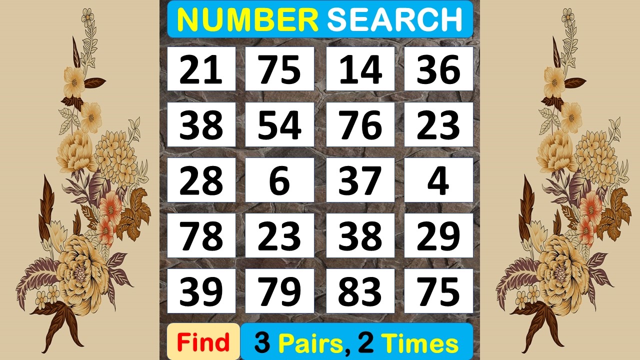 Number Search: Number Quizzes Strengthen Your Brain. #memory #braingame #puzzle #quiz #mindset -#396