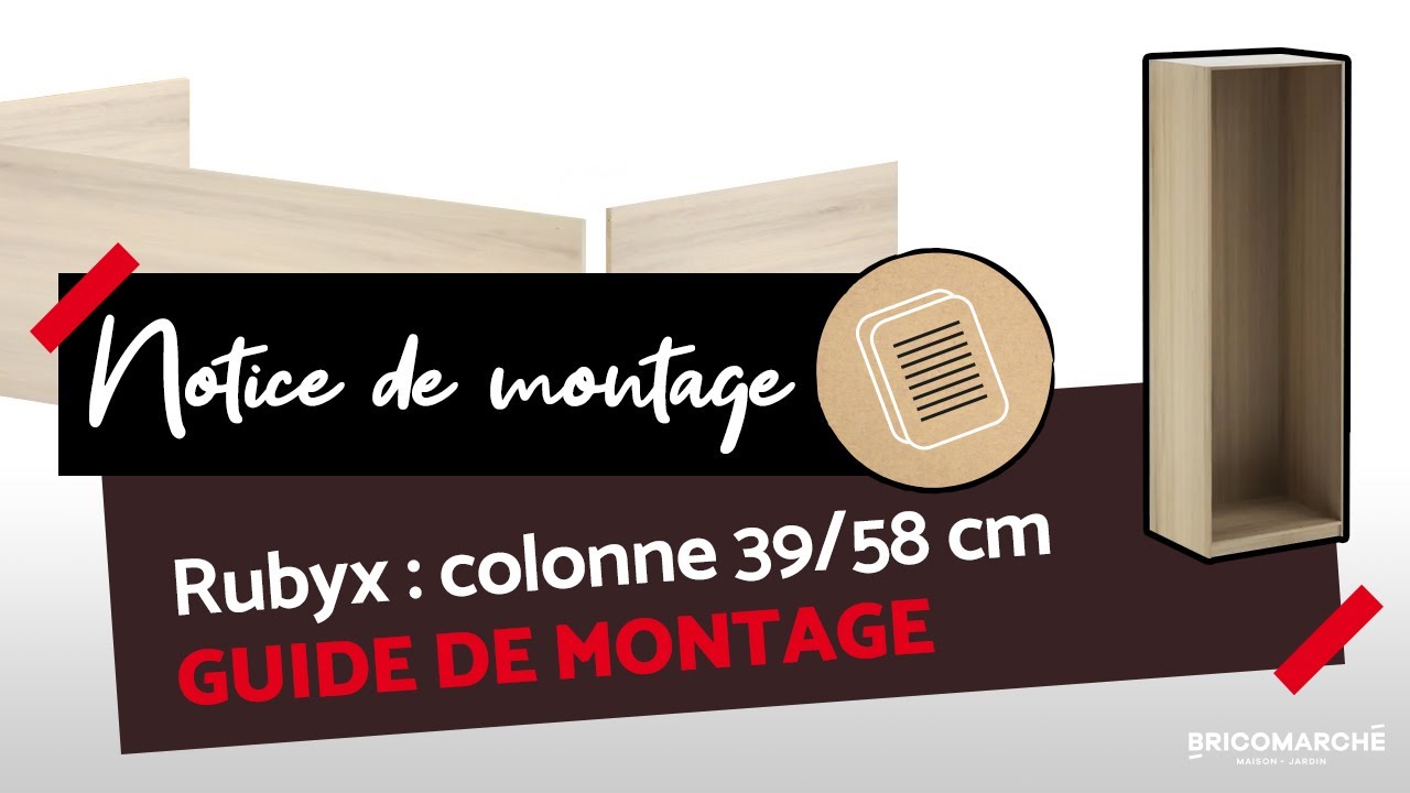 Notice de montage - Colonne P.39/58cm Rubyx Mode de Vie | Bricomarché