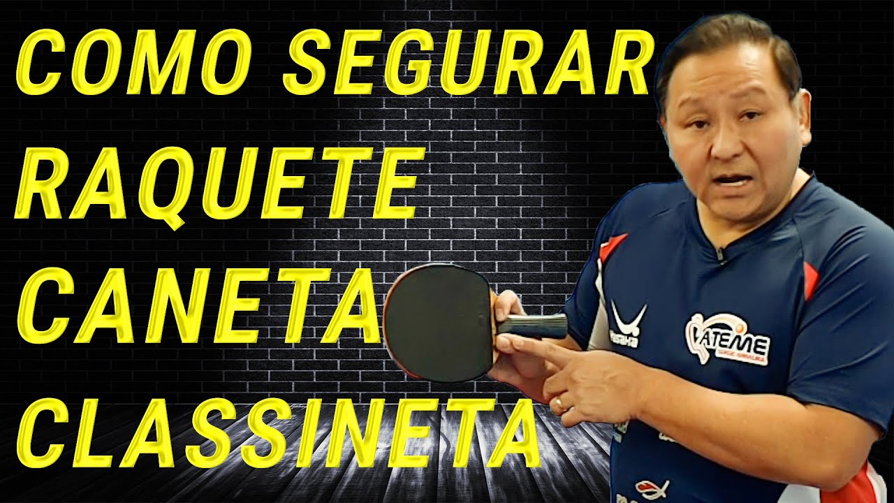 ping pong COMO SEGURAR RAQUETE CANETA