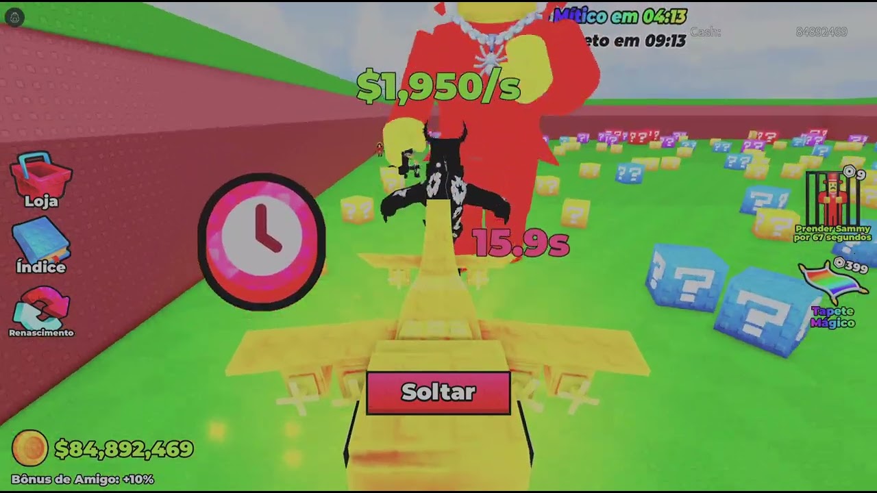 Jogando quebre um bloco da sorte!