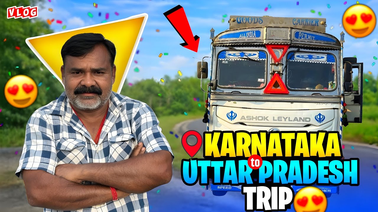 Karnataka to Up ka Safar 😃 || Bin Mausam Barish 😍 🌧️ #vtravelvlogs 