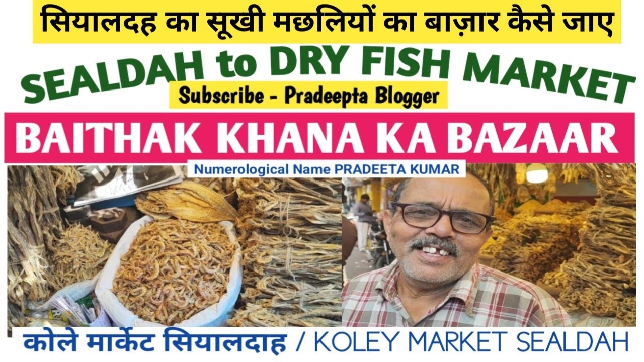 SEALDAH to DRY FISH MARKET Tour II SEALDAH to BAITHAK KHANA Ka BAZAAR Kaise Jaye@Pradeeptablogger 