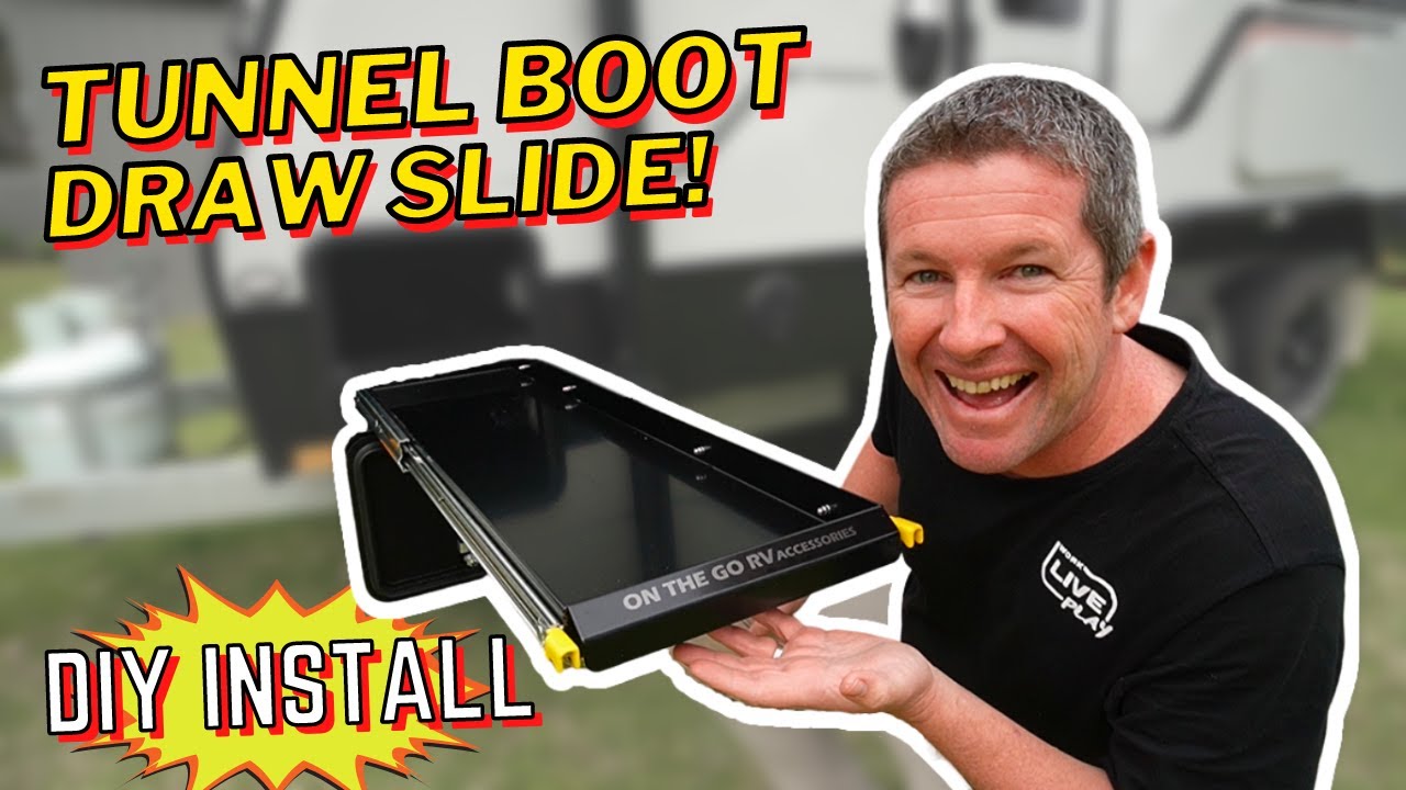 LIVE | Installing a Tunnel Boot Draw Slide to improve the storage into our Jayco Journey - DIY!