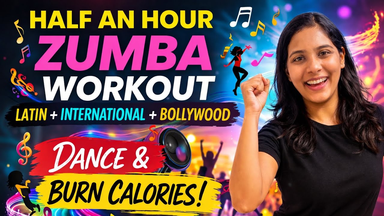 30 Min Zumba Dance Workout | Bollywood, Latin & International Music | Fun Cardio Fitness
