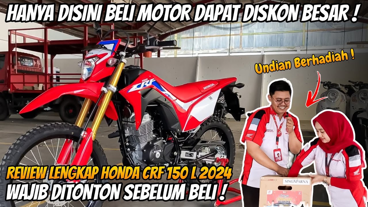 DISKON BESAR ‼️WAJAH BARU CRF 150 L EXTREME RED 2024