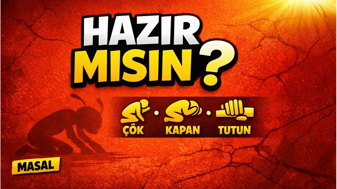 MASAL ! Deprem Anında Ne Yapmalıyız ? Çök- Kapan-Tutun ! Deprem Haftası Çocuklar için Eğitici Masal