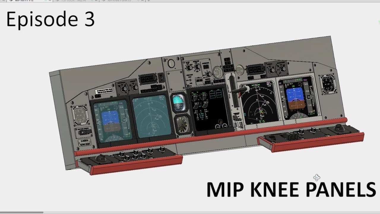 737 Sim Build - 737 MIP коленные панели #3