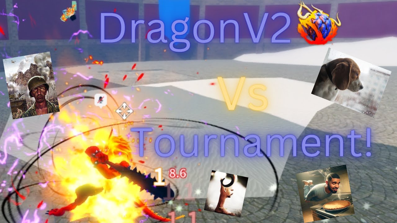 Using DragonV2 in tournament | Fruit Battlegrounds
