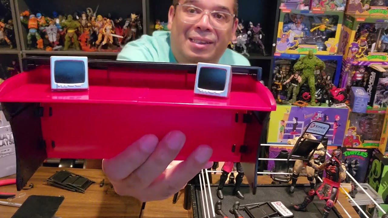 Ringside Collectibles TLC, Commentator's Playset and Deluxe Stretcher unboxing. thefrenchspy81