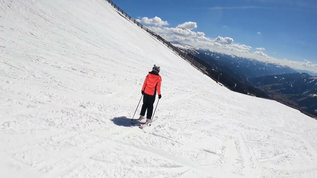 Katschberg 2023.From Aineck to Falkensteiner Ice Bar.Z Einecku k hotelu.