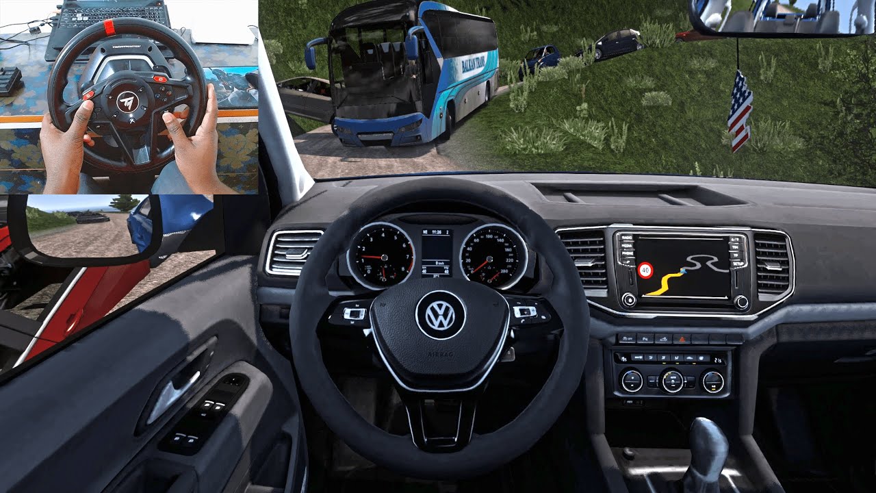 Volkswagen Amarok V6 – Euro Trucks Simulator 2 [Steering Wheel Gameplay]
