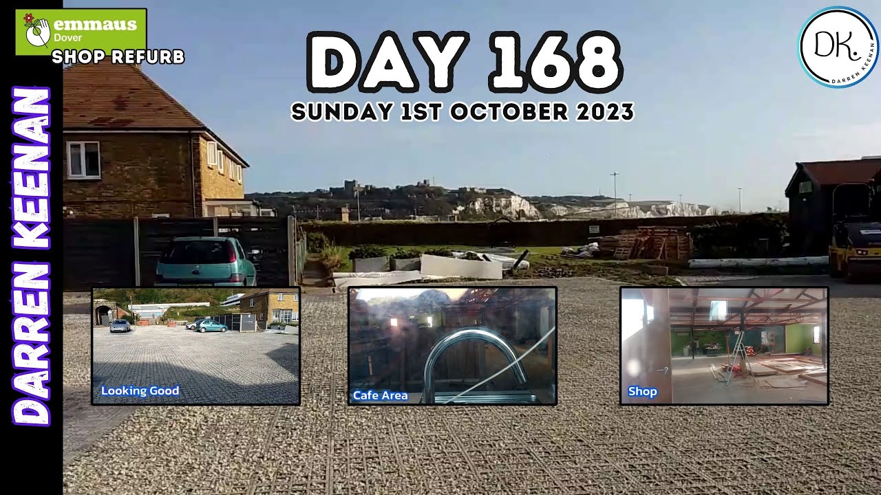 Emmaus Dover Shop refurbish update Day 168 1st October 2023
