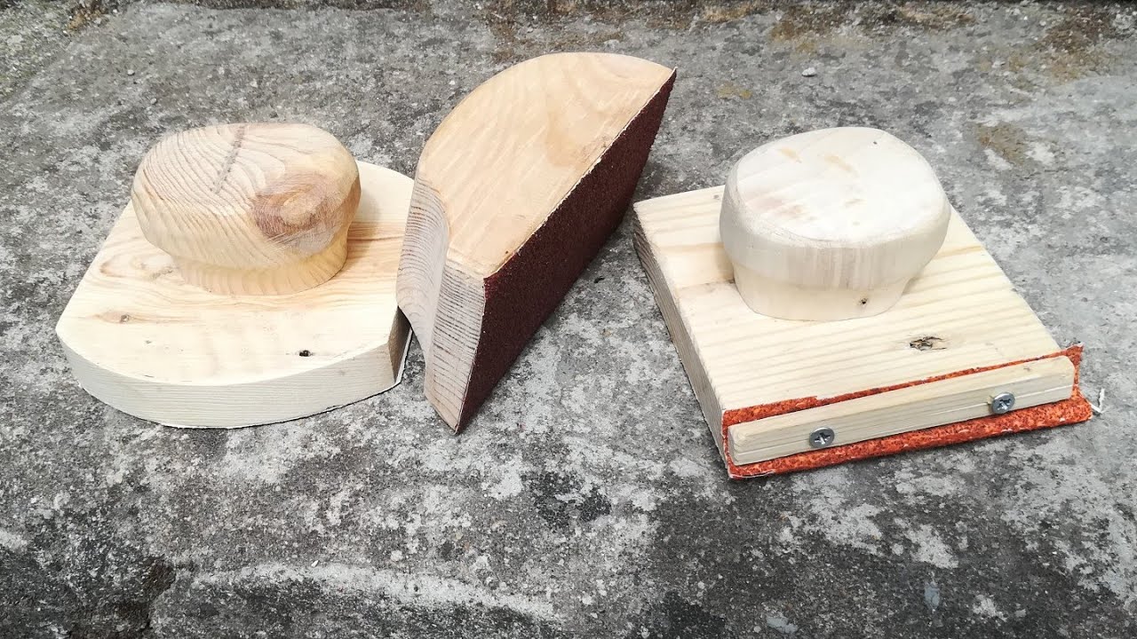 como hacer TACOS de LIJA para madera. 3 modelos