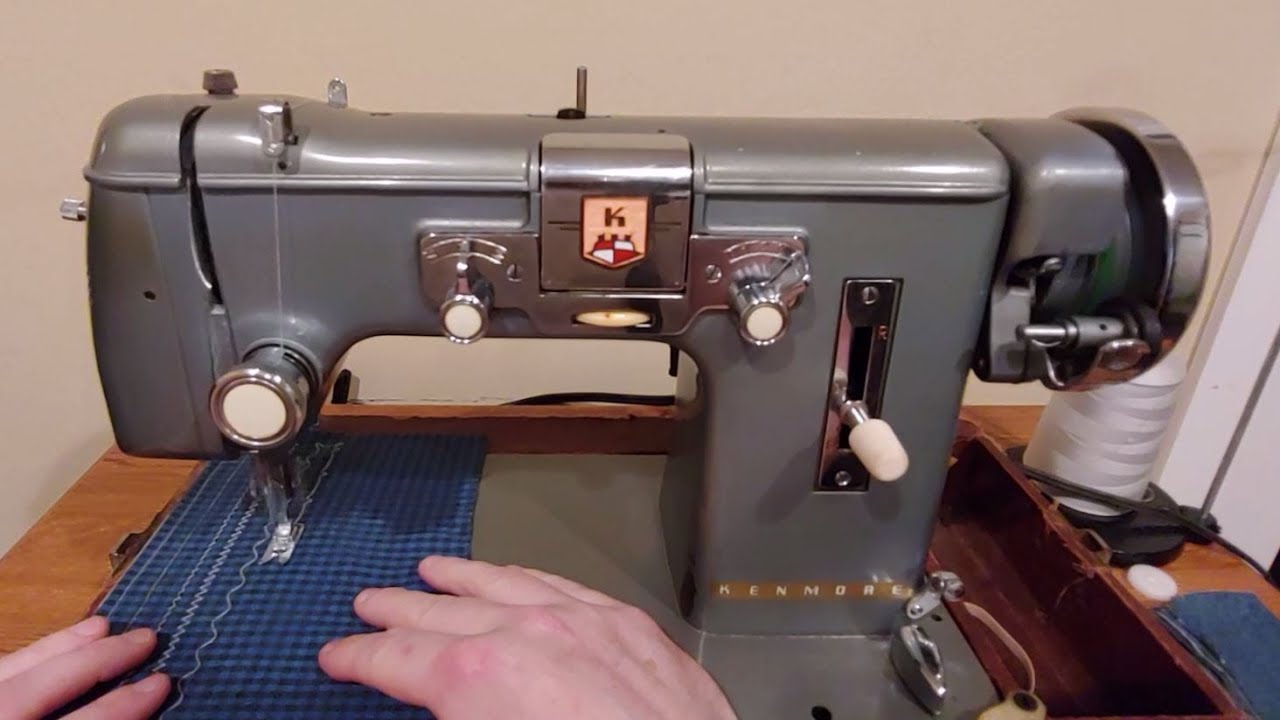 Gritzner VZ  AKA  Kenmore 117.740 Sewing Machine Threading, Bobbin Winding, Stitches, & Overview