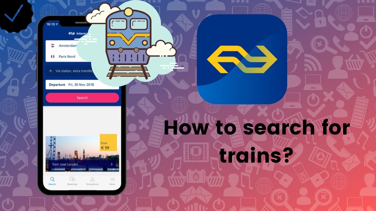 How to search for trains on NS International?