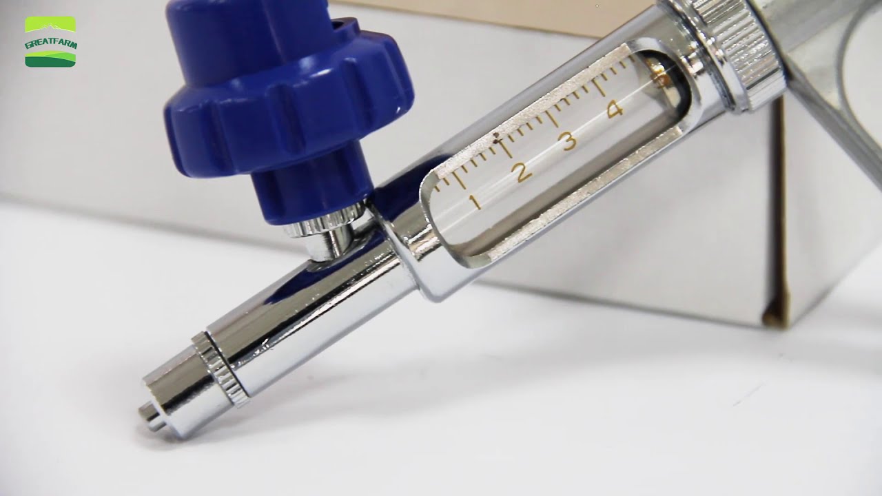 2/5ml Automatic Syringe | Metal continuous syringe for animal | Detail display tutorial