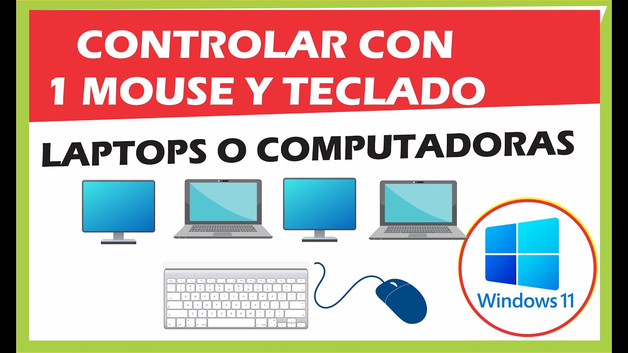 Como Controlar Computadoras o Laptops con 1 Mouse y Teclado GRATIS! 🖥️