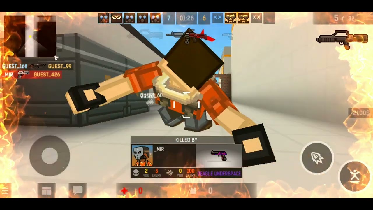 blockpost in multiplayer mobile game.