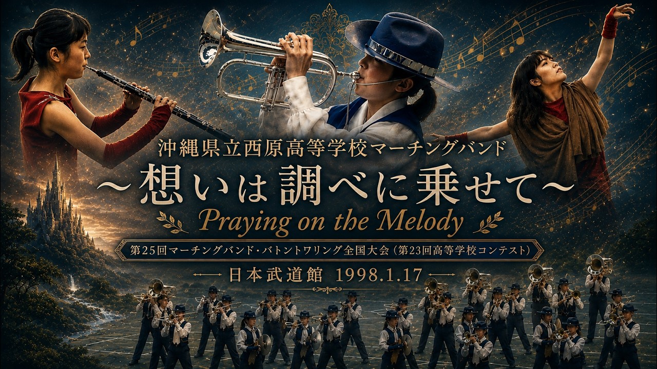 沖縄県立西原高等学校マーチングバンド：1997年度マーチングバンド＆バトントワリング全国大会（Nishihara Marching Band）