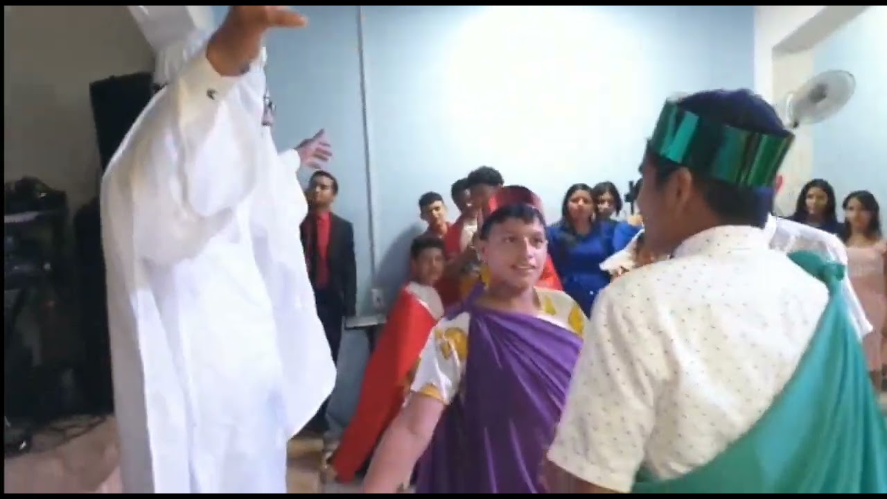 Drama Biblico de Sadrac Mesac y Abeg-nego por los  jóvenes iglesia Arca del Dios Viviente