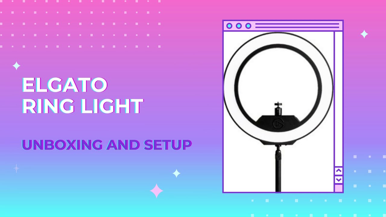 Elgato Ring Light Unboxing and Setup!
